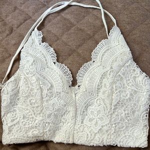 Lace crop top